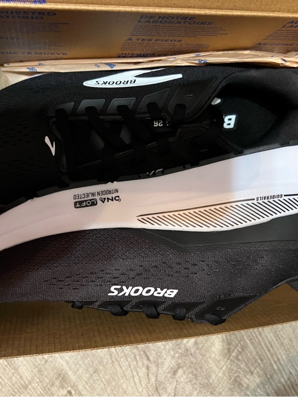 Brooks Women's Black and White Running Shoes